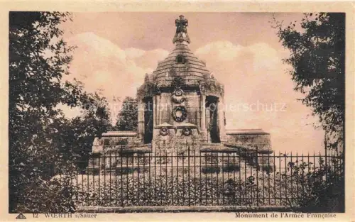 AK / Ansichtskarte Woerth-sur-Sauer Woerth Sauer 67 Bas-Rhin Monument de l'Armée Francaise