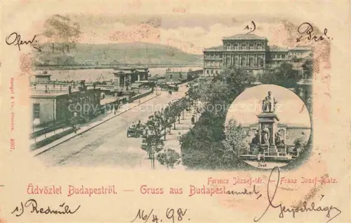 AK / Ansichtskarte BUDAPEST HU Franz Josef-Platz Denkmal