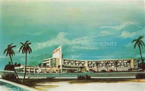AK / Ansichtskarte Miami Beach Florida USA Moulin Rouge Resort Motel Illustration