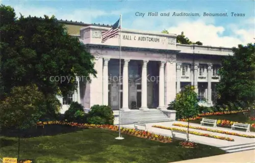 AK / Ansichtskarte Beaumont Texas USA City Hall and Auditorium