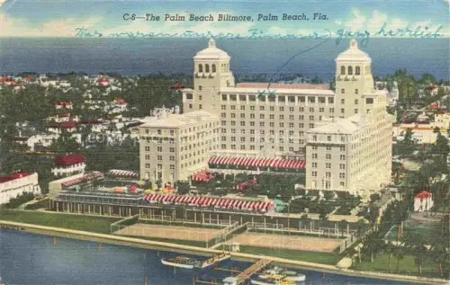 AK / Ansichtskarte Palm Beach Florida USA The Palm Beach Biltmore Hotel aerial view