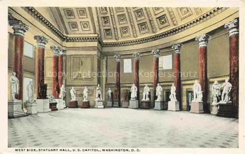 AK / Ansichtskarte WASHINGTON  DC USA West Side National Statuary Hall U.S. Capitol