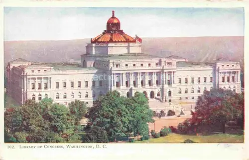AK / Ansichtskarte WASHINGTON  DC USA Library of Congress Illustration