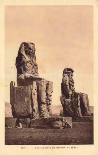 AK / Ansichtskarte Thebes  Theben Egypt Les Colosses de Memnon