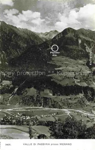 AK / Ansichtskarte San Martino in Passiria Meran MERANO IT Panorama Valle di Passiria Malga della Conca Pfandler Alm Ort der Gefangennahme von Andreas Hofer 1810