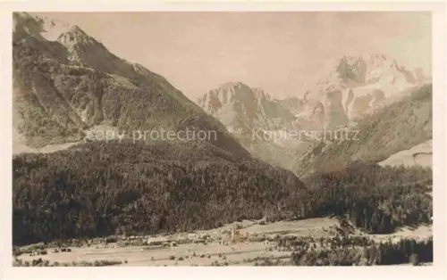 AK / Ansichtskarte Mauthen Koetschach-Mauthen Hermagor Kaernten AT Panorama Blick gegen Polinik Cellon und Kellerwand