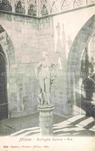 AK / Ansichtskarte MILANO Mailand IT Dettaglio Duomo Eva Statue