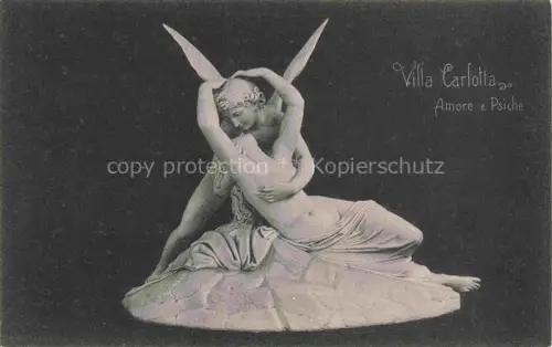 AK / Ansichtskarte Cadenabbia Griante Lago di Como Lombardia IT Villa Carlotta Amore e Psiche Statue