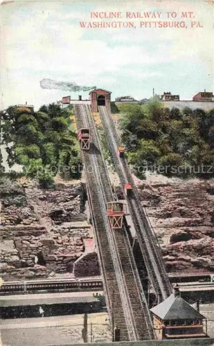AK / Ansichtskarte PITTSBURGH  Pennsylvania USA Incline Railway to Mount Washington