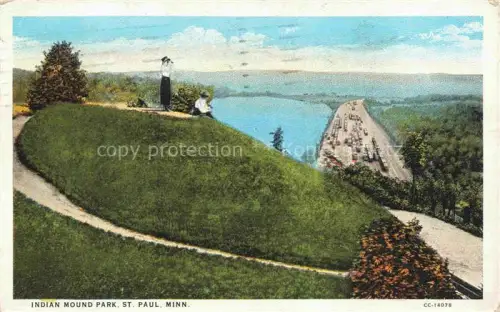 AK / Ansichtskarte St Paul Minnesota USA Indian Mount Park