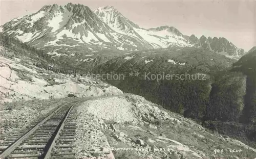 AK / Ansichtskarte Sawtooth Range Stanley Idaho USA Panorama railway Mountains