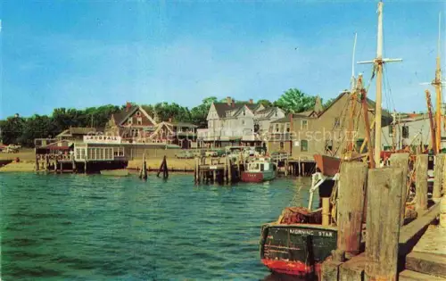 AK / Ansichtskarte Cape Cod Massachusetts USA Waterfront at Woods Hole