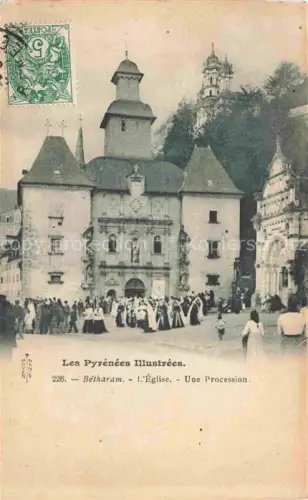AK / Ansichtskarte Betharram-Lestelle PAU 64 Pyrenees-Atlantiques Eglise Procession