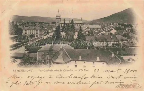 AK / Ansichtskarte Remiremont Romberg Epinal 88 Vosges Vue générale prise du Calvaire