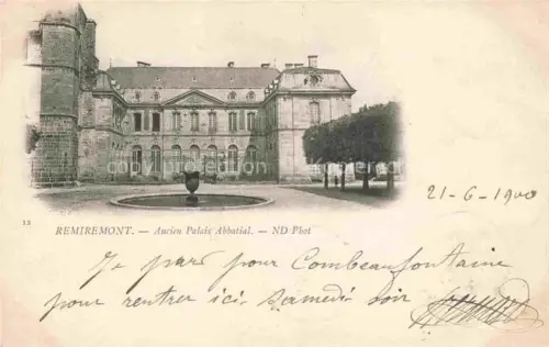 AK / Ansichtskarte Remiremont Romberg Epinal 88 Vosges Ancien Palais Abbatial