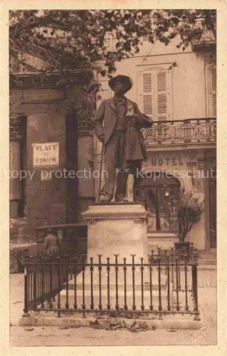 AK / Ansichtskarte ARLES 13 Bouches-du-Rhone Statue du poète Frédéric Mistral auteur de Mireille
