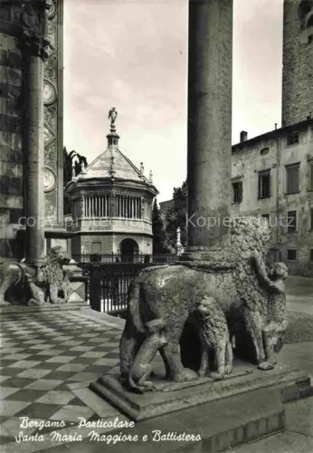 AK / Ansichtskarte BERGAMO Lombardia IT Santa Maria Maggiore e Battistera