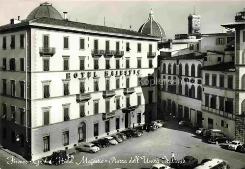 AK / Ansichtskarte FIRENZE Florence Florenz Toscana IT Hotel Mijestic Piazza dell Unita Italiana