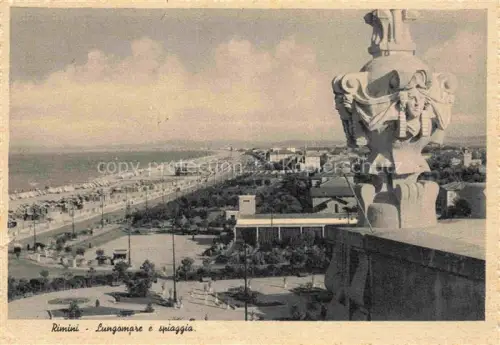 AK / Ansichtskarte RIMINI IT Lungamare e spiaggio Promenade 