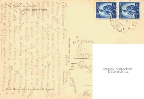 AK / Ansichtskarte RIMINI IT Lungamare e spiaggio Promenade 