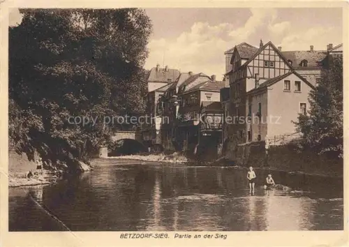 AK / Ansichtskarte Betzdorf Sieg Partie an der Sieg