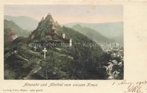 AK / Ansichtskarte Altenahr Ahrweiler Rheinland-Pfalz und Ahrtal Blick vom Weissen Kreuz