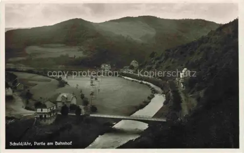 AK / Ansichtskarte Schuld Ahr Ahrweiler Rheinland-Pfalz Fliegeraufnahme mit Hotel Restaurant Schaefer