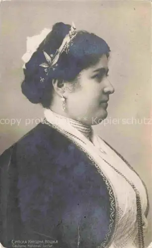 AK / Ansichtskarte Serbien Serbija Serbin in Tracht
