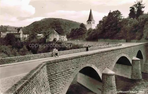AK / Ansichtskarte Schuld Ahr Ahrweiler Rheinland-Pfalz Bruecke ueber die Ahr