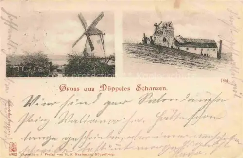 AK / Ansichtskarte Dueppeler Schanzen Dueppeln Sonderburg DK Windmuehle