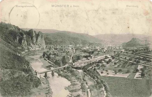 AK / Ansichtskarte Bad Muenster am Stein Ebernburg Rheinland-Pfalz Rheingrafenstein Panorama Ebernburg