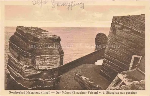 AK / Ansichtskarte HELGOLAND Insel Schleswig-Holstein Der Moench