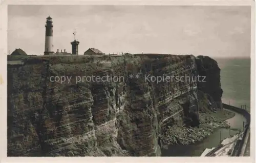 AK / Ansichtskarte HELGOLAND Insel Schleswig-Holstein Westkueste mit Leuchtturm Fliegeraufnahme
