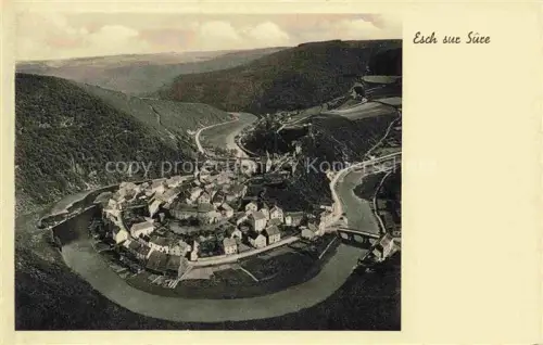 AK / Ansichtskarte Esch-sur-Sure Luxembourg Fliegeraufnahme