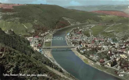 AK / Ansichtskarte Traben-Trarbach Mosel Panorama mit Ruine Grevenburg