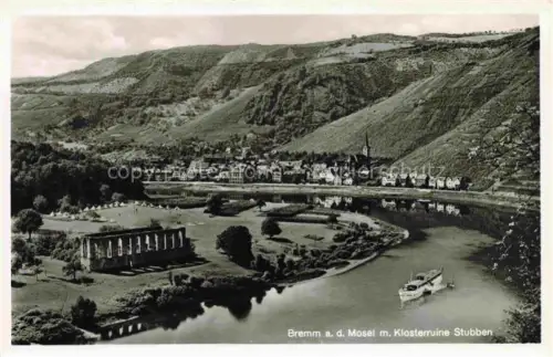 AK / Ansichtskarte Bremm Mosel Rheinland-Pfalz mit Klosterruine Stubben