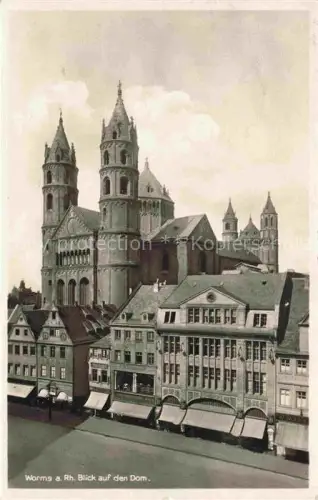 AK / Ansichtskarte WORMS Rhein Blick auf den Dom