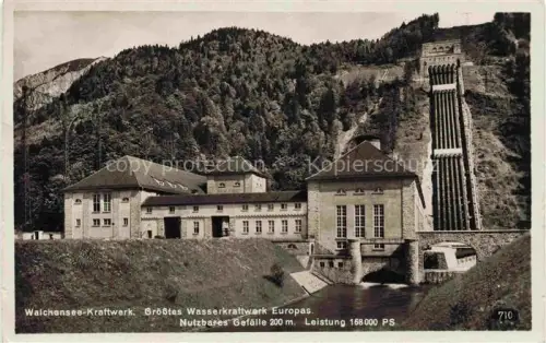 AK / Ansichtskarte Walchensee Kochel See Bayern Walchenseekraftwerk