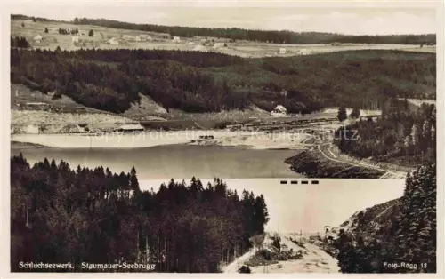 AK / Ansichtskarte Schluchsee Staumauer bei Seebrugg