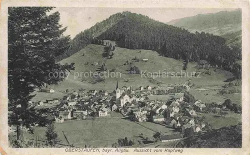 AK / Ansichtskarte Oberstaufen Oberallgaeu Bayern Blick vom Kapfweg