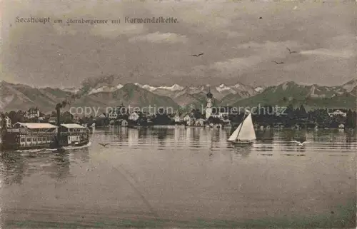 AK / Ansichtskarte Seeshaupt Starnberger See Bayern mit Karwendelhuette