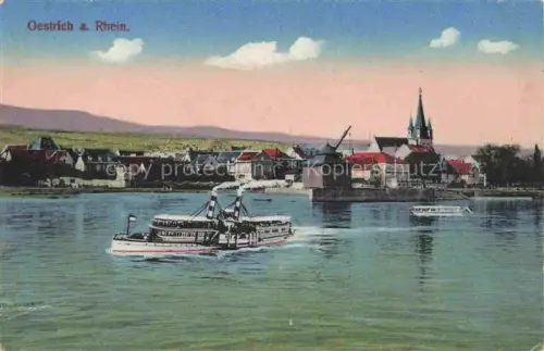 AK / Ansichtskarte Oestrich -Winkel Rheingau Hessen Rheinpartie