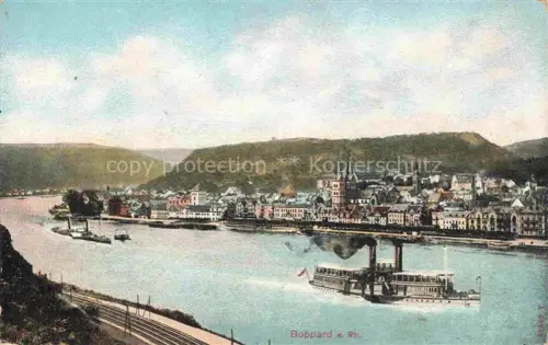 AK / Ansichtskarte Boppard Rhein Rheinland-Pfalz Panorama