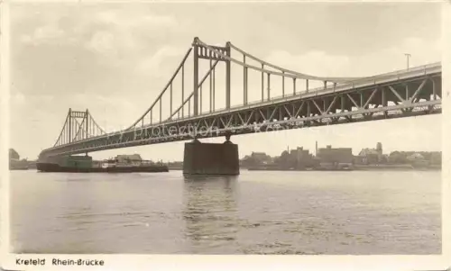 AK / Ansichtskarte KREFELD Crefeld Rhein Bruecke