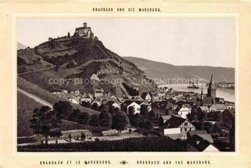 AK / Ansichtskarte Braubach Rhein Rheinland-Pfalz und die Marxburg
