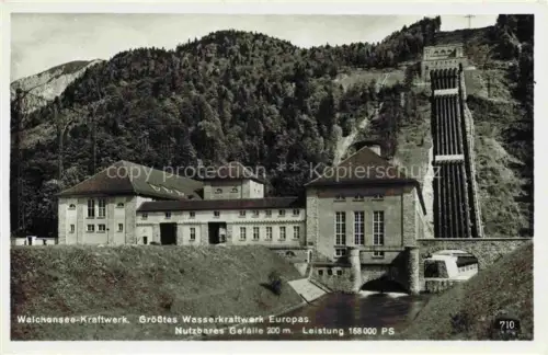 AK / Ansichtskarte Walchenseekraftwerk Walchensee Kochel See Bayern Gesamtansicht