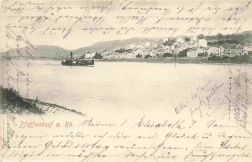 AK / Ansichtskarte Pfaffendorf Rhein Koblenz Rheinland-Pfalz Rheinpanorama