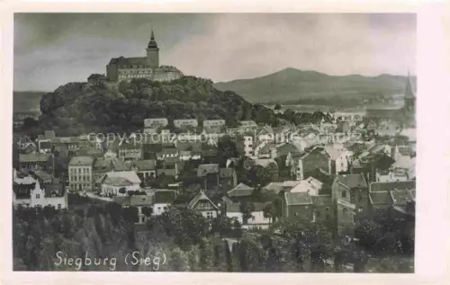 AK / Ansichtskarte Siegburg NRW Panorama mit Schloss