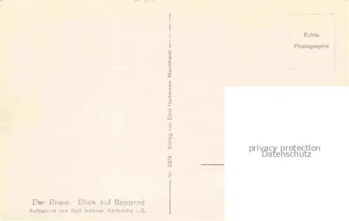 AK / Ansichtskarte Boppard Rhein Rheinland-Pfalz Rheinpanorama