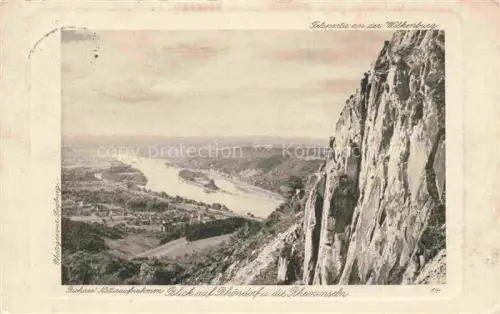 AK / Ansichtskarte Rhoendorf Bad Honnef NRW Panorama mit Rheininseln